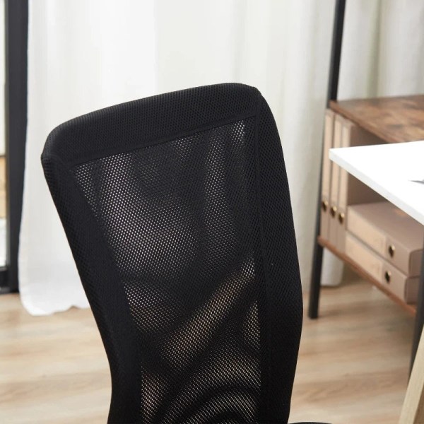 Rootz Kontorstol - Skrivebordsstol - Ergonomisk kontorstol - Højdejusterbar - Mesh - Sort - 43 cm x 58 cm x 100 cm