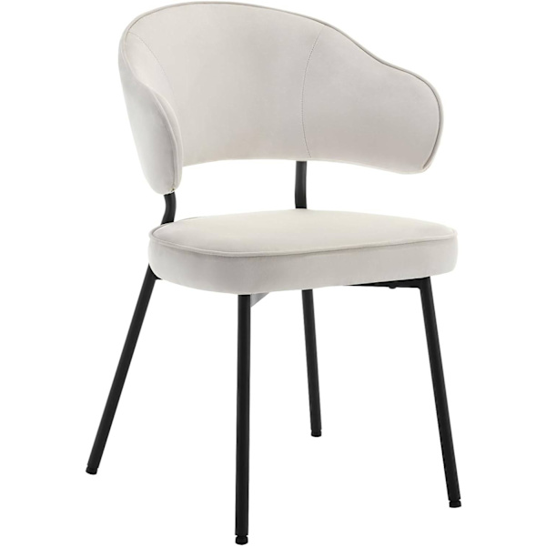 Rootz Velvet Dining Chair - Köksstol - Bekväma sittplatser - Robust metallstomme - Ergonomisk design - 54cm x 83,5cm x 52cm