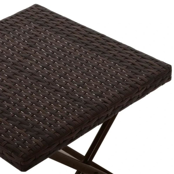 Rootz Foldebord - Sofabord - Havebord - Sidebord - Havemøbler - Blomsterstativ - Brun - 40 x 40 x 40 cm