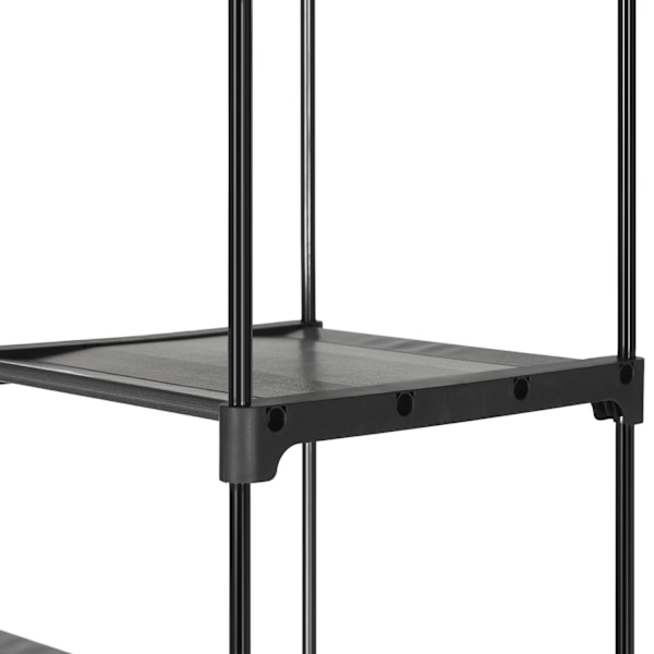 Rootz Stofgarderobe - Transportabelt skab - Sammenklappeligt tøjstativ - Ikke-vævet stof - 140 cm x 43 cm x 174 cm