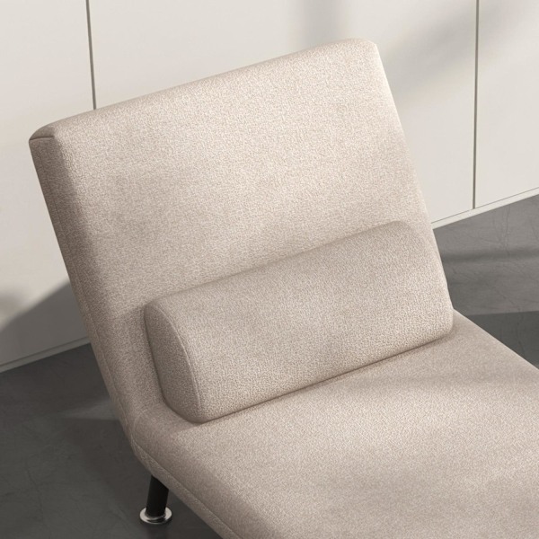 Rootz folding relaxation stol - fåtölj säng - bäddsoffa - justerbart ryggstöd - 75 cm x 70 cm x 75 cm - brun