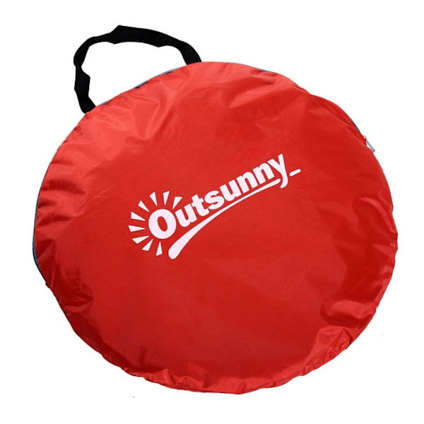 Rootz Pop Up-tält - Rood - Polyester, Staal - 59,06 cm x 78,702 cm x 45,28 cm