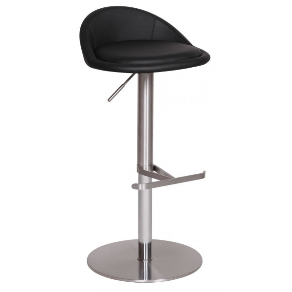 Rootz Durable M1 Barstool ruostumaton musta tuoli nykyaikainen jakkara säädettävä design baarijakkara on käännettävissä