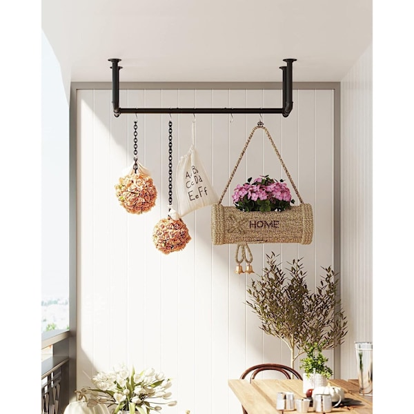 Rootz 2 -bitar väggkläder barer set - hängande skenor - plaggarrangörer - 60 kg lastkapacitet - 110 cm x 30 cm x 29,3 cm
