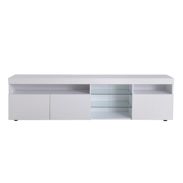 Rootz Modern TV-kaappi - Mediakonsoli - Viihdeteline - LED-valaistus - 180L x 35W x 45K cm