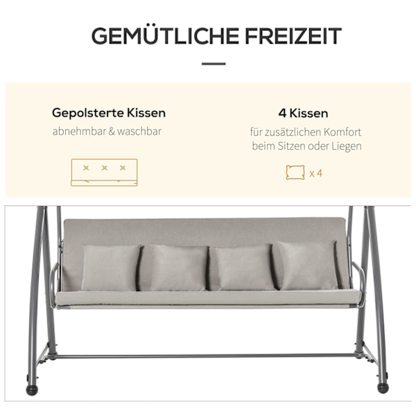 Rootz 3-sits Gunga - Brun - Stål, polyester, stoppning - 85,82 cm x 47,24 cm x 66,14 cm