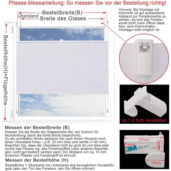 Rootz Dobbelt plisserede Honeycomb Persienner - Privatpersienner - Isolerende skærme - Lyskontrol - Energieffektiv - Børnesikker - 45-120 cm x 130/220