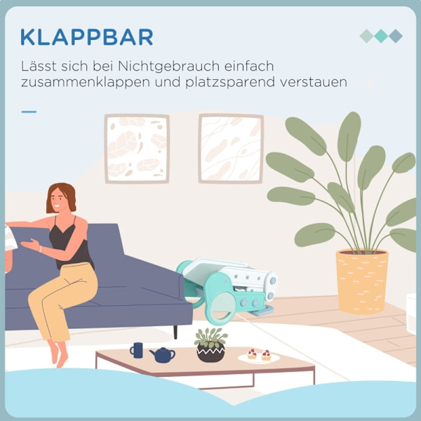 Rootz Toddler Folde Indendørs Rutsjebane - Børne Rutsjebane - Børne Indendørs Rutsjebane - Sikker klatring - Skånsom glidning - Pladsbesparende design