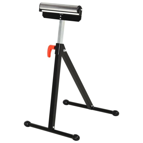Rootz Roller Stand - Roller Support - Justerbar Roller Stand - Extra Stand - Support Stand - Metall - Svart - 44 X 50 X 68-110 cm