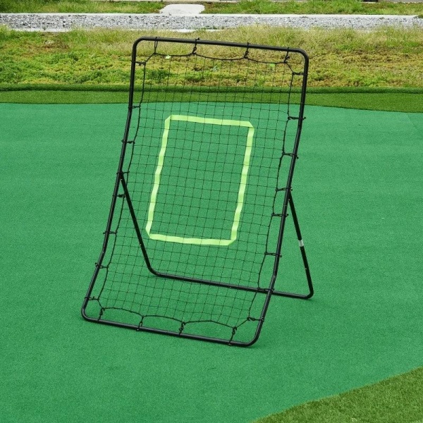 Rootz Rebounder Net - Rebounder - Rebound Wall Net - Kickback Net - Svart - 75x126cm