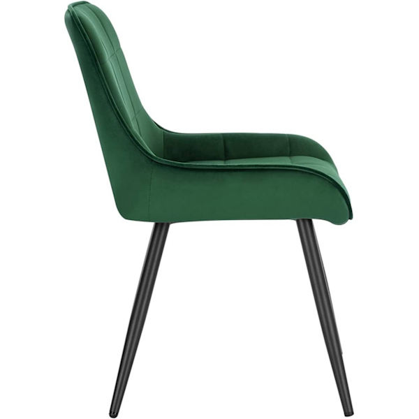 Rootz matstolsset - Stoppade stolar - Köksstol - Sammetsöverdrag - Ergonomisk design - 38cm x 43cm - 81,5cm x 47cm - Lastkapacitet 120kg
