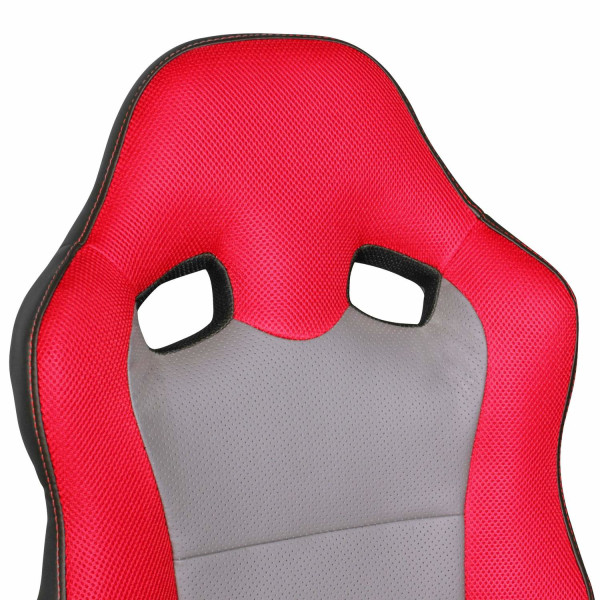 Rootz børnebordsstol Rød - Grå til børn 8 med ryg og hårde gulvh