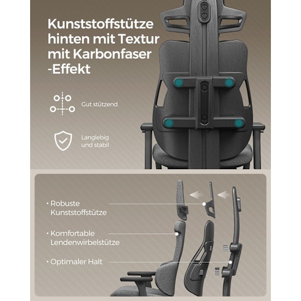 Rootz Gaming Chair - Ergonomisk stol - Liggstol - Svankstöd - 68cm x 50cm x 112cm