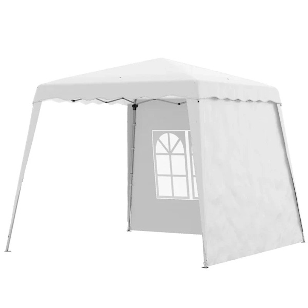 Rootzin kokoontaitettava huvimaja - Pop Up -paviljonki - Taittuva paviljonki - Sisältää Star - Kantolaukku - Säänkestävä - Teräs-Oxford - Valkoinen -