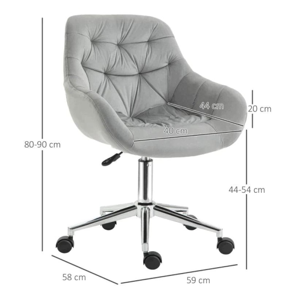 Rootz kontorsstol - Ergonomisk design - Mjukt tyg - Kontor - Sov