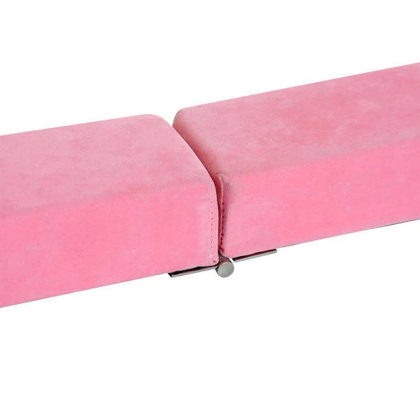 Rootz Balansbalk - Gymnastikbalk - Inomhus - Utomhus - Fällgymnastik - Balansbalk - Upp till 120 Kg - Rosa - 210L x 10W x 6,5H cm
