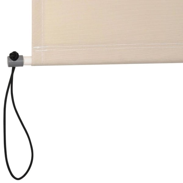 Rootz Vertical Awning - Balcony Awning - Side Roller Blind - Awning - Window Roller - Cream White - 120 x 200 cm