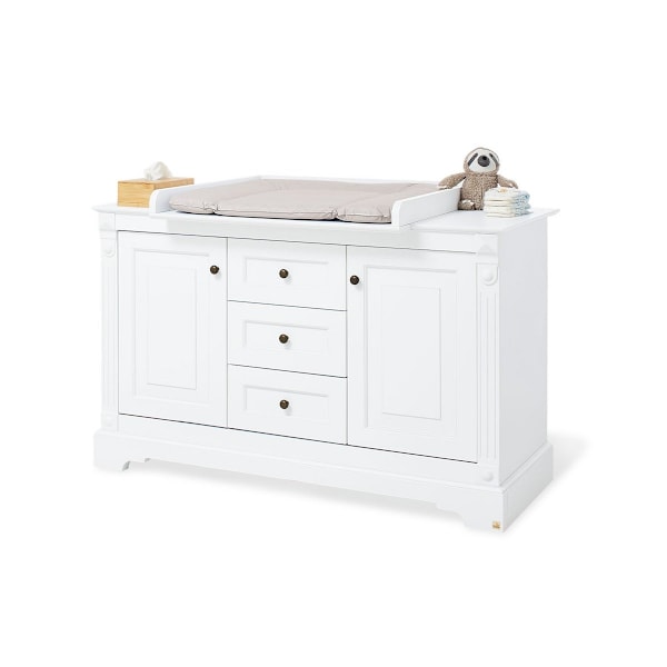 Rootz Emilia Extra Wide Changing Unit - Baby Dresser - Taimitarhakaappi - Monipuolinen varastointi - 150 cm x 78 cm x 101cm