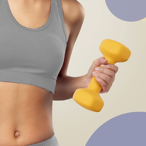 Rootz Dumbell Set - Free Wights - Träningsvikter - Rymdbesparande styrketräning - 2 x 1 kg - Gjutjärn med vinylbeläggning
