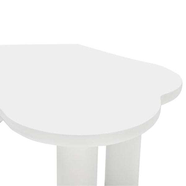 Rootz oregelbundet benformat soffbord - MDF Top - Stylish soffbord - Felt bas - 113 cm x 58 cm x 40,5 cm