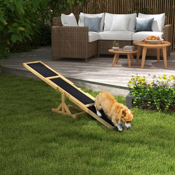 Rootz Dog Rocker - Agility Trainer - Dog Bouncer - Not -Slip Surface - 180 cm x 30 cm x 30 cm - Holder op til 50 kg