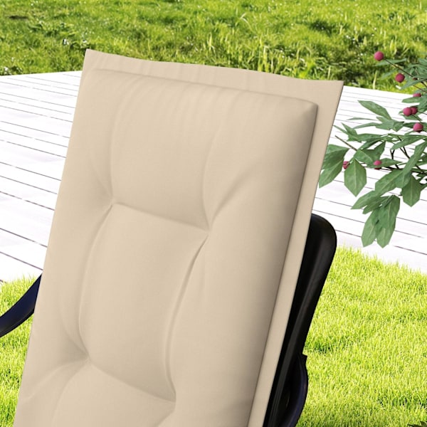 Rootz 4 -styckes säte kudde - stol kudde - pall kudde - maximal komfort - 108 cm x 50 cm x 5 cm - inomhus utomhusanvändning - UV & vattenbeständig