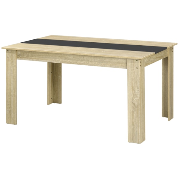 Rootz Spisebord til 6 - Skandinavisk spisebord - Brown Look - Stabilitet & stil - 140L X 90B x 75H cm