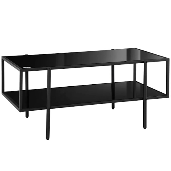 Rootz sofabord med opbevaring - Stuebord - Sofabord - Tilføjer elegance og organisering - 100 cm x 55 cm x 45,5 cm