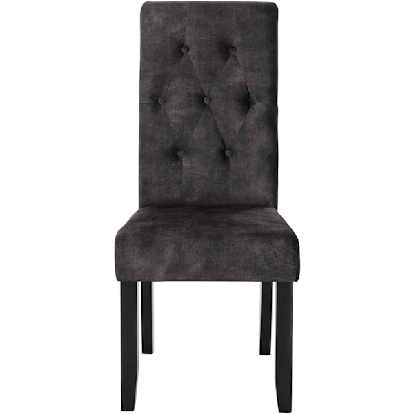 Rootz Set med 4 matstolar - Sammetsklädd - Stolar med hög rygg - Elegant design - Robust konstruktion - Förbättrad komfort - 107 cm x 47 cm x 42 cm