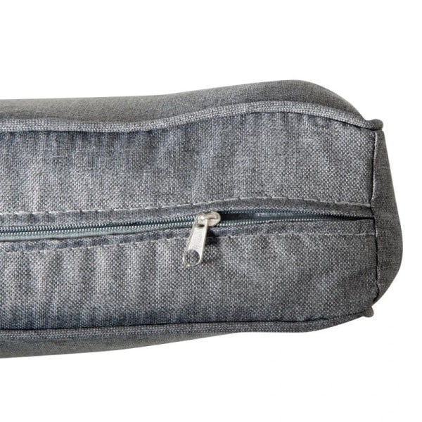 Rootz gungstol - Vadderad knäppning - PE-rotting - Stål - Brun + Grå - 75L x 103W x 96H cm