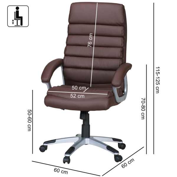 Rootz-kääntötuoli - Työtuoli - Executive-tuoli - Korkea selkänoj