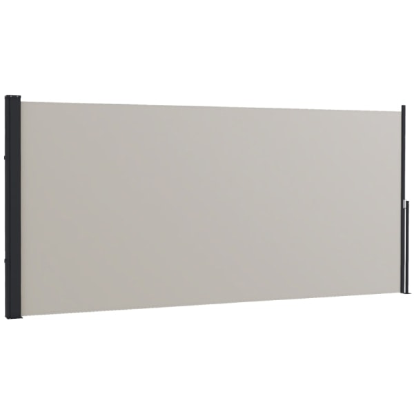 Rootz-sivumarkiisi - Sivuverho - Jatkettava - Laajennusruuvit - Privacy Screen - Alumiini - Polyesteri - Vaaleanharmaa - 300L x 140H cm