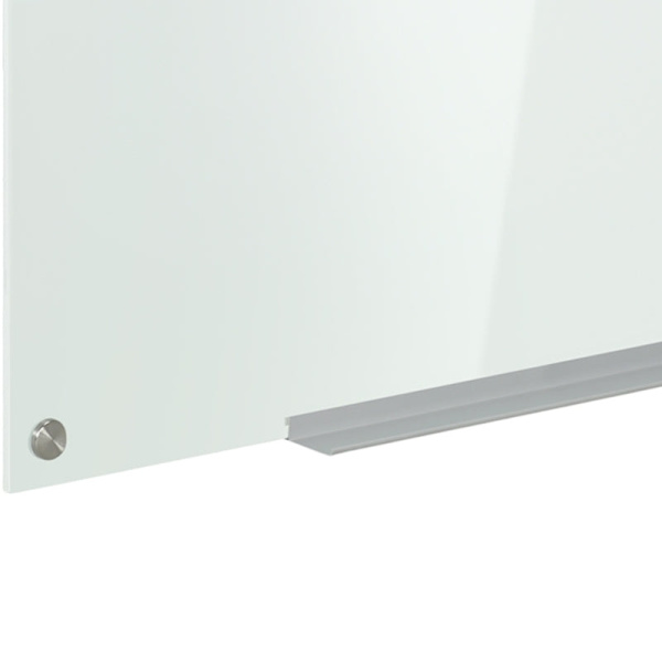 Rootz Glas Whiteboard - Memo Board - Whiteboard - 4 kuglepenne - 6 magneter - 1 svamp - 1 hylde - Kontorartikler - Hvid - 90L x 60W cm