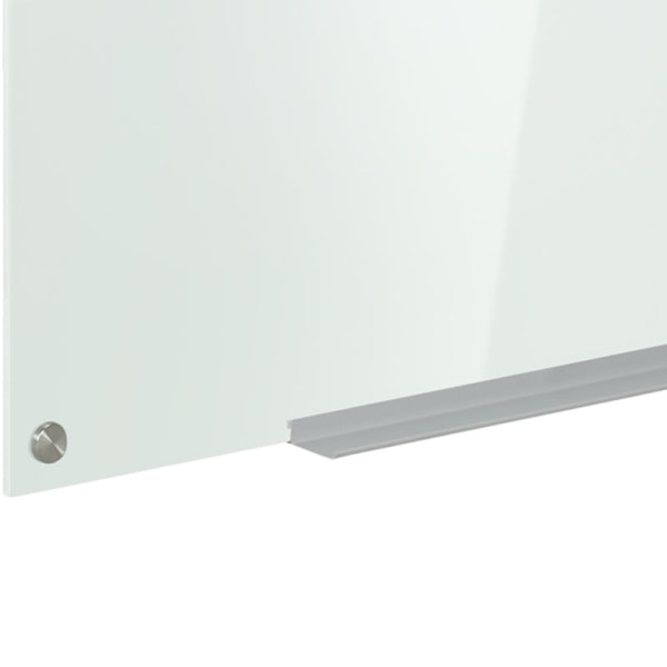 Rootz Glass Whiteboard - Memo Board - Whiteboard - 4 pennor - 6 magneter - 1 svamp - 1 hylla - Kontorsmaterial - Vit - 90L x 60W cm