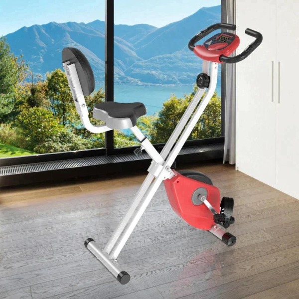 Rootz Magnetic Training Bike - X-Bike Bicycle Trainer - Cykeltränare - X-Bike - Home Trainer Bike - Röd/Vit