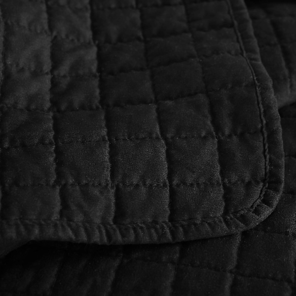 Rootz Premium sängöverdrag - Lyxigt täcke - Snyggt överkast - Elegant filt - Mysigt överdrag - Chic täcke - Svart - 240x260cm