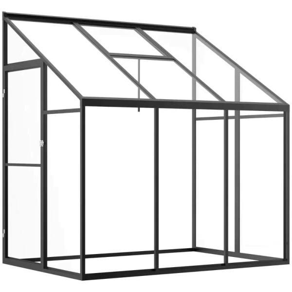 Rootz Greenhouse - Cold Frame Växthus - Side Garden Shed - Med j
