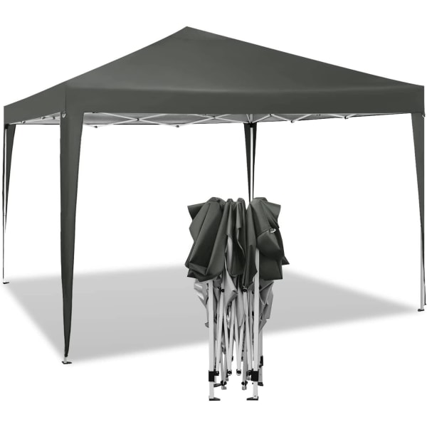 Rootz Ultimate Outdoor Gazebo - Paviljong - Eventtält - Robust och rostsäker - Vattentät och UV-skyddad - Enkel installation med justerbar höjd - 3x3m