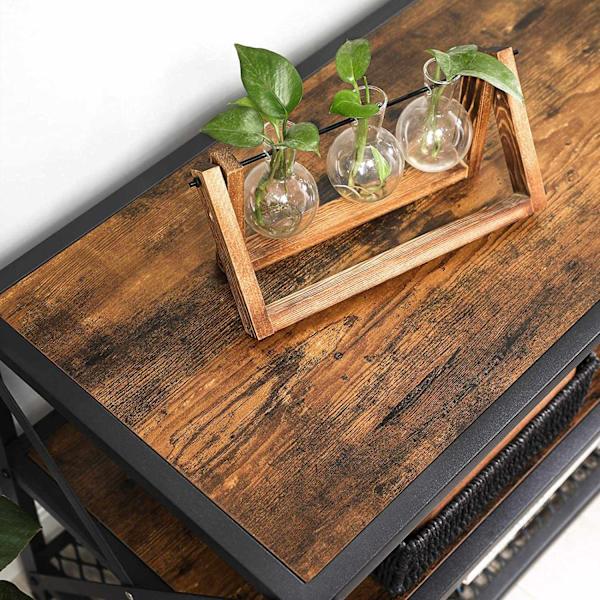 Rootz Tv-møbler - Tv-møbler - Tv-skab Industrielt - Sofabord - Brun/Sort - 160 x 39,2 x 50 cm (LxBxH)