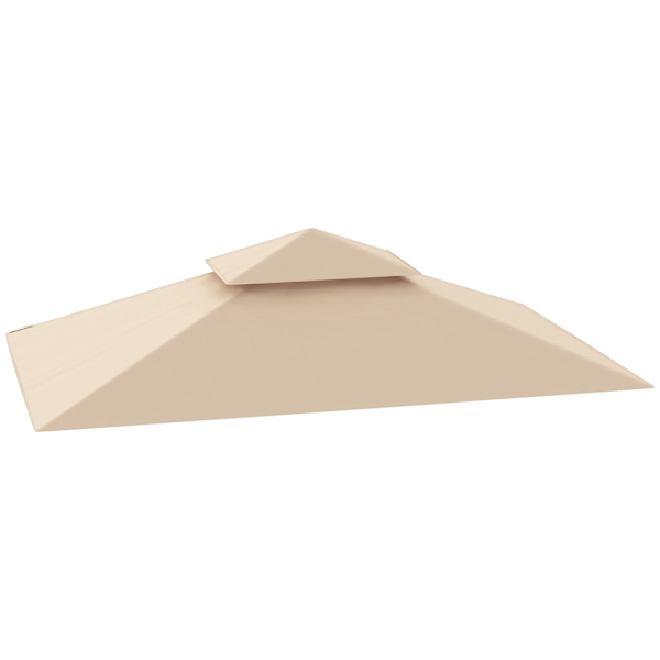 Rootz Garden Gazebo Replacement prespaulin - BBQ Grill Gazebo Roof - Sunshade Canopy - UPF50+ Protection - 244CM X 152CM