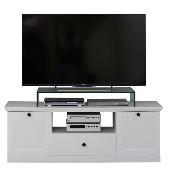 Rootz tv-møbel - tv-skab - hvid - 139 x 49 x 41 cm