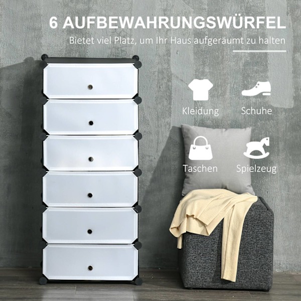 Rootz Modular Shoe Shelf System - Storage Rack - Shoe Organizer - Anpassningsbar design - 49 cm x 36,5 cm x 108 cm