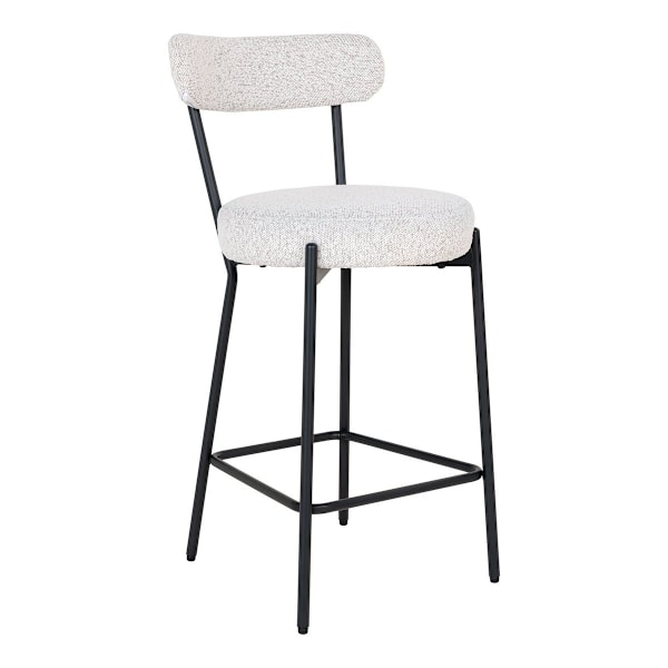 Rootz Badalona Counter Chair - Stylish Stool - Modern sittplatser - Elegant Curlé -struktur - 46x39x90cm