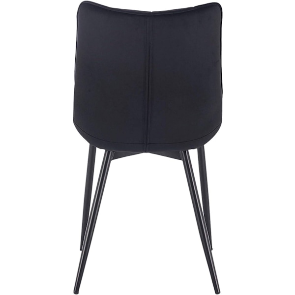 Rootz Set med 8 matstolar - Sammetssits - Metallben - Bekväma & Ergonomiska - Hållbar och långvarig - Golvskydd - 85,5 cm x 46 x 40,5 cm