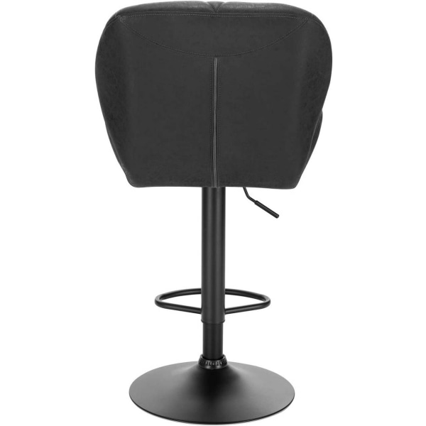 Rootz Barpall - Bänkpall - Justerbara barstolar - Ergonomisk design - Slitstarkt konstläder - Stabil metallbas - 94cm-116cm x 60cm-82cm
