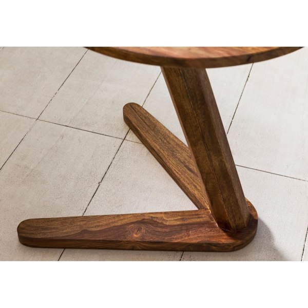 Rootz sidobord - Soffbord - Massivt trä - - 45 x 45 cm - Runt - Brun
