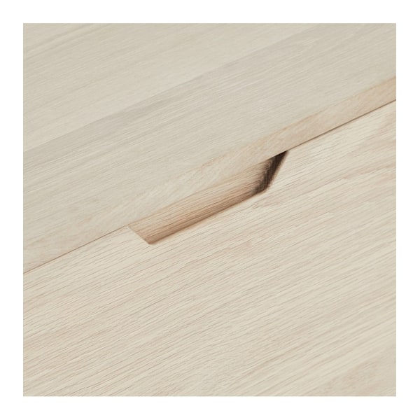Rootz skänk - Förvaringsskåp - Buffébord - Massiv ek och MDF - Elegant design - Gott om förvaring - Tyst funktionalitet - 45cm x 180cm x 75cm