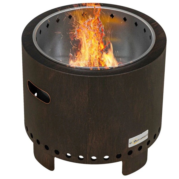 Rootz Fire Pit - Inklusiv poker - Fire Barrel - Robust konstrukt