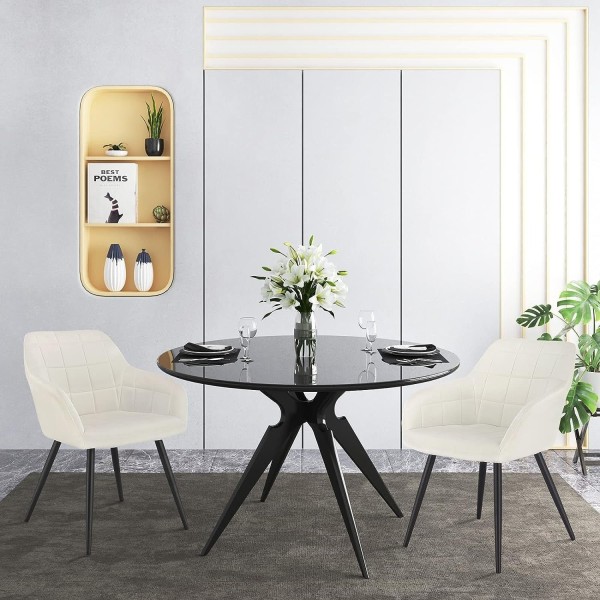 Rootz Velvet Dining Chair - Bekväm stol - Snygga sittplatser - E