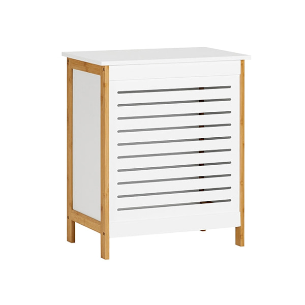 Rootz-pesuarkku - Pyykinkeräin - Pyykkikori - MDF ja bambu - Tilava säilytystila - Tyylikäs muotoilu - Helppo koota - 50 cm x 30 cm x 60 cm